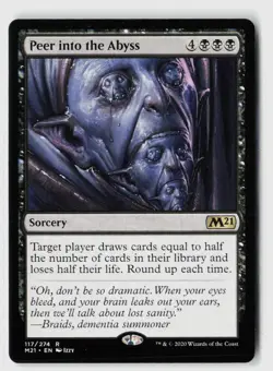 Peer into the Abyss #117 (NM) Core Set 2021 M21 Magic MTG - Image 1