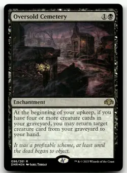 Oversold Cemetery #96 (Foil) (NM) Dominaria Remastered DMR Magic MTG - Image 1