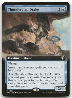 Thunderclap Drake (Extended Art) #53 (NM) Thunder Junction OTC Magic MTG - Image 1