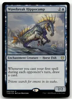 Wavebreak Hippocamp #80 (Foil) (NM) Theros Beyond Death THB Magic MTG - Image 1