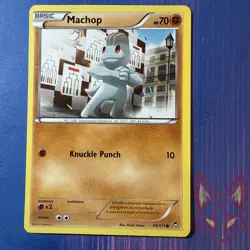 XY Furious Fists - MP - Machop 44/111 Pokemon English (US Seller) - Image 1