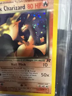 Pokemon Dark Charizard 2000 Team Rocket 4/82 CGC Graded Holo Card - Image 2