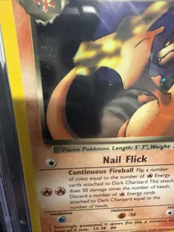 Pokemon Dark Charizard 2000 Team Rocket 4/82 CGC Graded Holo Card - Image 3