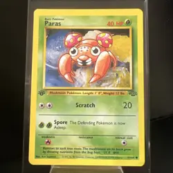 Pokemon TCG Paras 1st Edition Common Jungle 59/64 NM/LP - Image 1