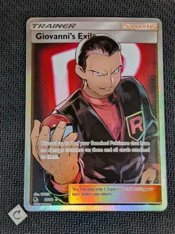 Giovanni's Exile 67/68 - Hidden Fates Full Art Rare Pokemon TCG NM - Image 1