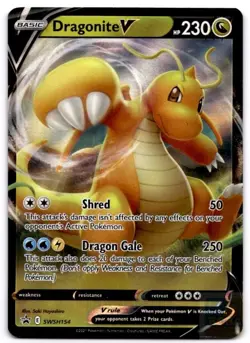 Dragonite V SWSH154 Holo Promo Sword & Shield Promo Pokemon Holo Near Mint - Image 1