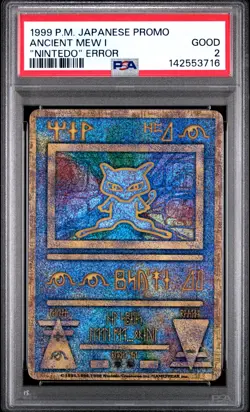 1998-99 POKEMON JAPANESE POKEMON JAPANESE PROMO ANCIENT MEW I PSA 2 - Image 1