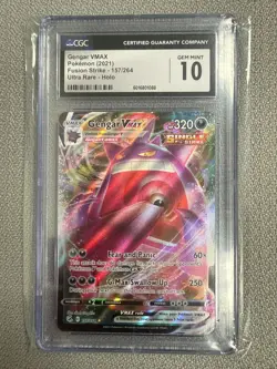 Gengar VMAX 157/264 Full Art Ultra Rare CGC 10 2021 Pokemon Fusion Strike - Image 1