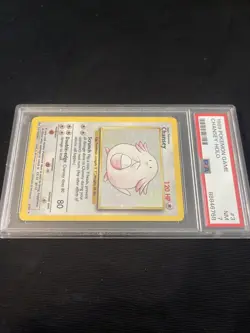 1999 POKEMON GAME #3 CHANSEY-HOLO PSA 7 - Image 4