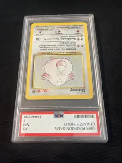 1999 POKEMON GAME #3 CHANSEY-HOLO PSA 7 - Image 5