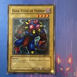 * Yu-Gi-Oh! - MP - Dark Titan Of Terror - SDK-014 - English Vintage (US Seller) - Image 1