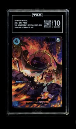 TAG 10 EDWARD WEEVIL 2026 ONE PIECE THE AZURE SEA'S SEVEN #EB01-023 Special Art - Image 1