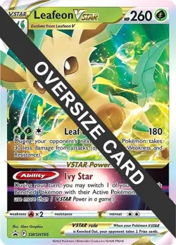 Leafeon VSTAR - SWSH195 Pokemon Jumbo Oversized Card - NM - Image 1