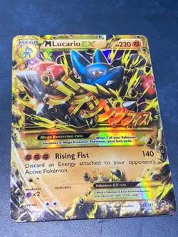 M Lucario EX 113/111 Secret Rare – Mega Pokemon Card (Furious Fists, 2014) - Image 1