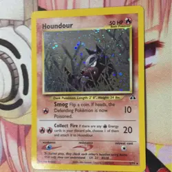 #2 Houndour 5/75 Neo Discovery 2001 Holo Rare WOTC Pokemon Card NM - Image 3