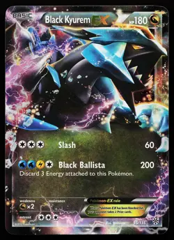 Black Kyurem EX 95/135 Holo Plasma Storm Pokemon Card - Image 1