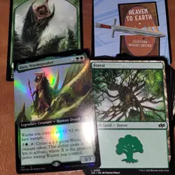 MAGIC COMMANDER DECK MTG FUN - Tribal WURMS WORMS WYRMS Green Day General Baru - Image 1
