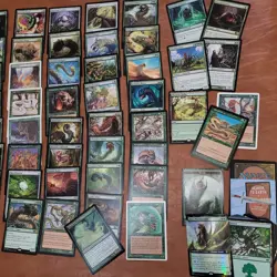 MAGIC COMMANDER DECK MTG FUN - Tribal WURMS WORMS WYRMS Green Day General Baru - Image 2