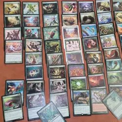MAGIC COMMANDER DECK MTG FUN - Tribal WURMS WORMS WYRMS Green Day General Baru - Image 3
