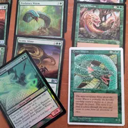 MAGIC COMMANDER DECK MTG FUN - Tribal WURMS WORMS WYRMS Green Day General Baru - Image 4