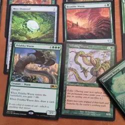 MAGIC COMMANDER DECK MTG FUN - Tribal WURMS WORMS WYRMS Green Day General Baru - Image 5