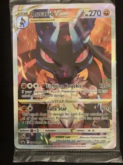 Lucario VSTAR SWSH291 Sealed Black Star Promo Pokemon Crown Zenith NM - Image 1