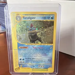 Pokemon Feraligatr Expedition Swirl Base Set Holo Rare Card 012/165 English - Image 1