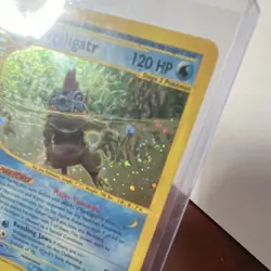 Pokemon Feraligatr Expedition Swirl Base Set Holo Rare Card 012/165 English - Image 2