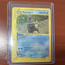 Pokemon Feraligatr Expedition Swirl Base Set Holo Rare Card 012/165 English - Image 3