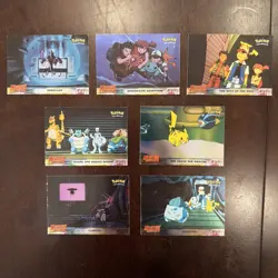 7 Topps Pokemon Card Lot Holo/Foil Movie Mewtwo Strikes Back Rebellion TCG 1999 - Image 1