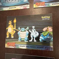 7 Topps Pokemon Card Lot Holo/Foil Movie Mewtwo Strikes Back Rebellion TCG 1999 - Image 5