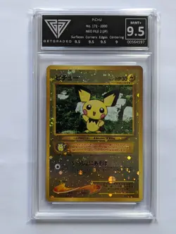 Pichu | 172 | Neo File 2 Japanese | Pokemon TCG | Reverse Holo | Graded 9.5 - Image 1