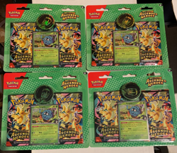 POKEMON TCG ASCENDED HEROES ERIKA TANGELA BLISTER PACK LOT OF 4 FACTORY SEALED - Image 1