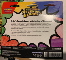 POKEMON TCG ASCENDED HEROES ERIKA TANGELA BLISTER PACK LOT OF 4 FACTORY SEALED - Image 2