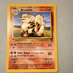 Pokemon TCG Arcanine Base Set 2 33/130 Uncommon Regular English Stage 1 100 HP - Image 1