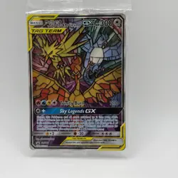 Well Centered Pokemon Moltres Zapdos Articuno GX SM210 StainedGlass Promo Sealed - Image 1