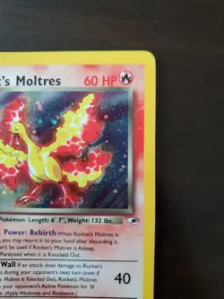 Pokemon Rocket's Moltres Gym Heroes Unlimited 12/132 Holo Rare - Image 4
