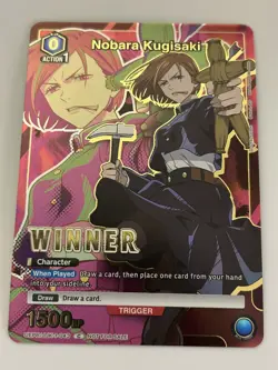 Union Arena - Nobara Kugisaki Foil Winner Promo - Jujutsu Kaisen Anime - Image 1