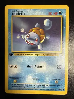 Squirtle 68/82 Common 1st Edition Team Rocket Pokemon Card - Image 1