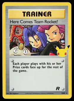 Here Comes Team Rocket! 15/82 Holo Celebrations Classic Collection Pokemon Card - Image 1