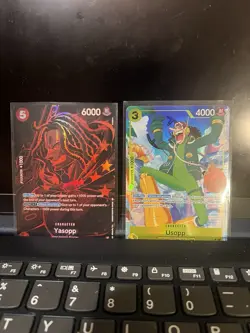 One Piece Card Game Yasopp SP & Usopp Art alt Character 2 Cards Lot - Image 1