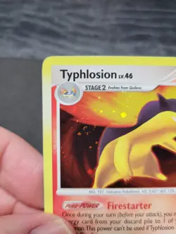 MP *SWIRL* Typhlosion Holo Rare Card 16/123 Mysterious Treasures - Image 4