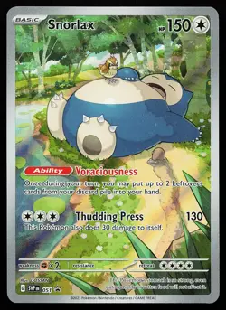 Snorlax 051 Holo Illustration Rare Scarlet & Violet Promo Pokemon Card - Image 1