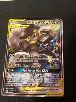 Lucario and melmetal promo, near mint pokemon card - Image 1