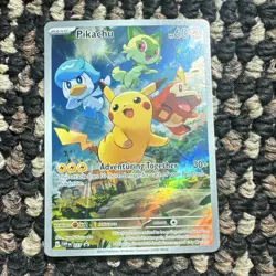 Pikachu SVP Promo 027 Holo Full Art 60 HP Adventuring Together Pokemon Card - Image 1
