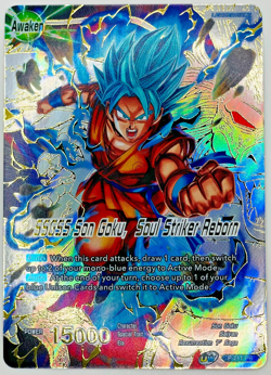 SSGSS Son Goku Soul Striker Reborn GOLD STAMP Foil Dragon Ball Super Card | NM - Image 1