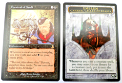 MTG Destiny Carnival of Souls + M14 Emblem Garruk Caller Beasts Magic Gathering - Image 1