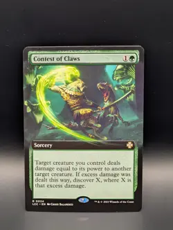 MTG - Contest of Claws - Non-Foil EXTENDED ART - Sorcery - LCC #24 - Rare - Image 1