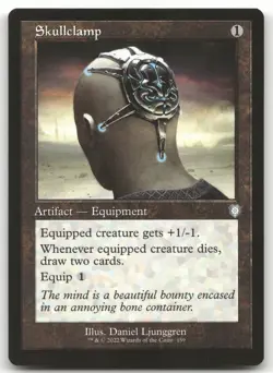 Skullclamp (Retro Frame) #159 (NM) Brothers' War BRC Magic MTG - Image 1