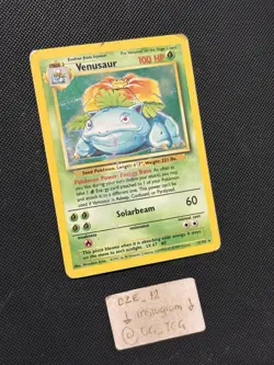 Pokemon WOTC Base Set - Venusaur - 15/102 - Holo Rare - Heavy Played - Image 3
